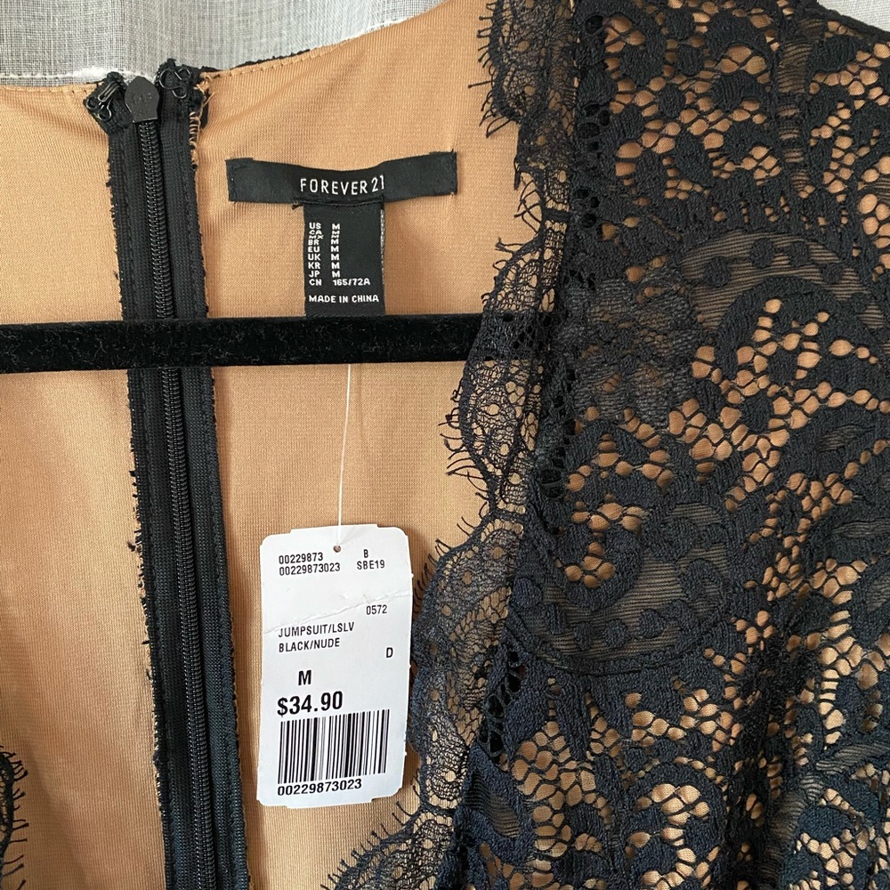 Forever 21 Long Sleeve Lace Romper - Picture 3 of 3